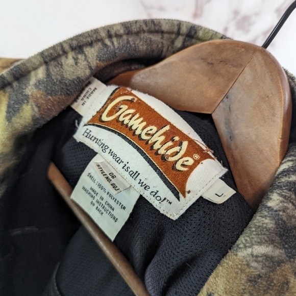 Gamehide Jacket Men Large Hunting Camo  Mossy Oak Break Up Woodland Hyper Hide - Picture 3 of 14